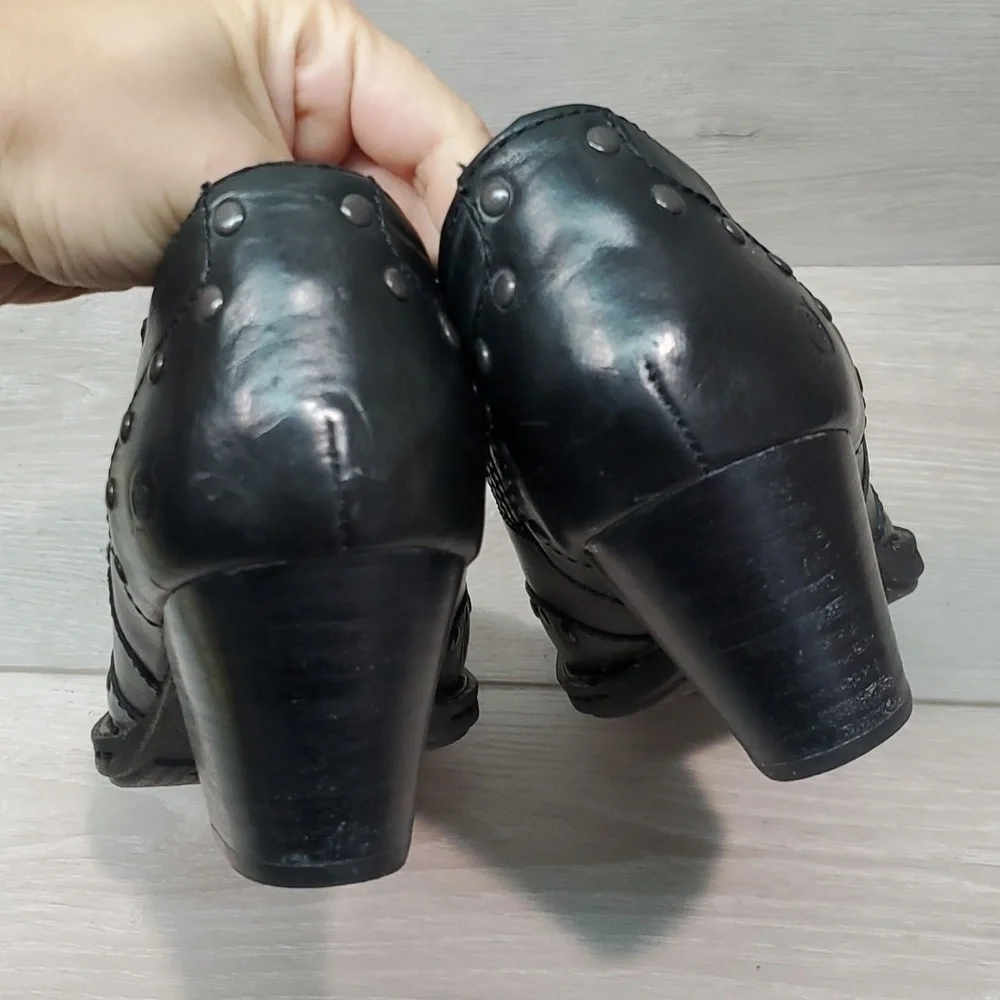 Born Women Tour Ankle Leather Moto boho Wester  Boots shoes sz 7.5